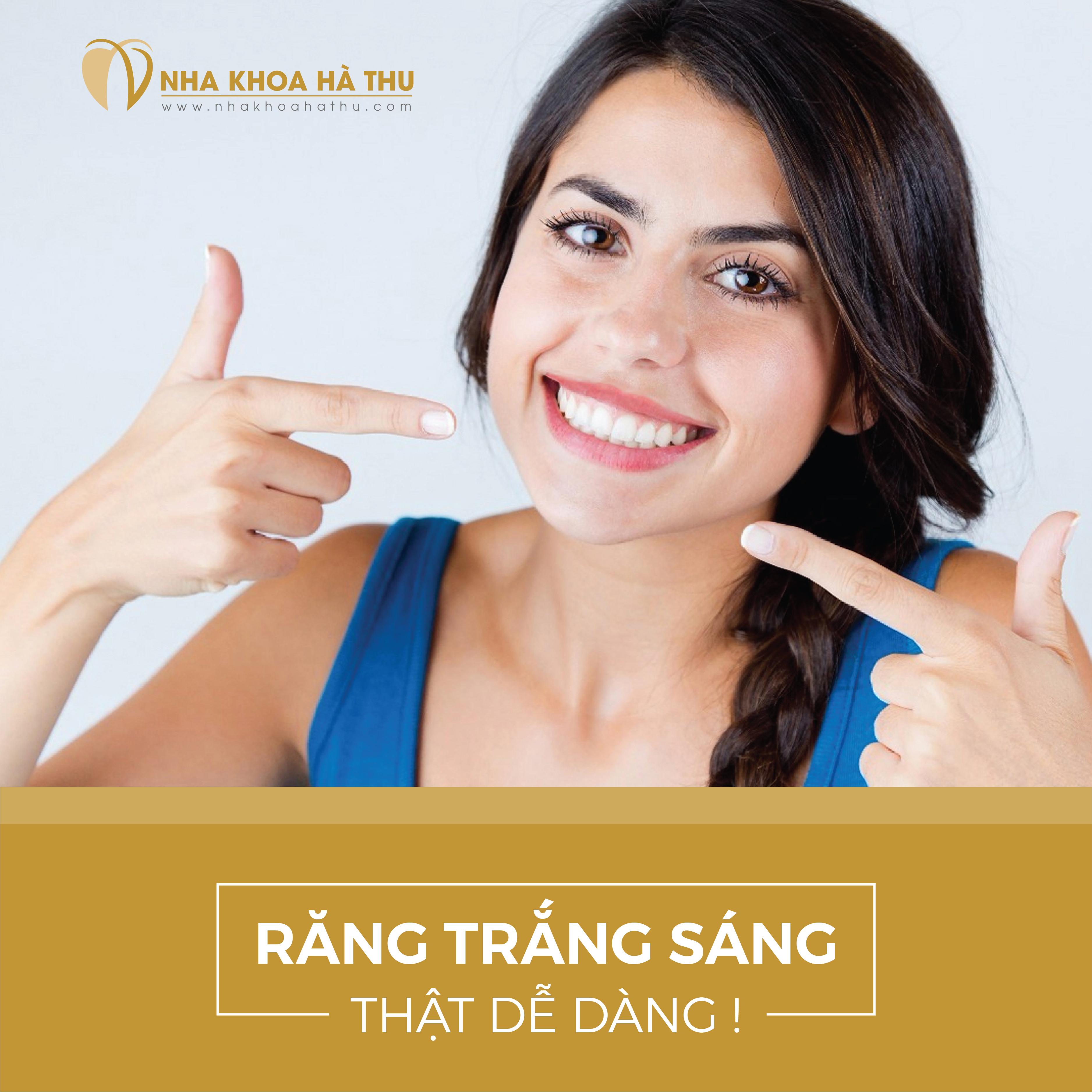 răng trắng sáng với dịch vụ tây trắng răng